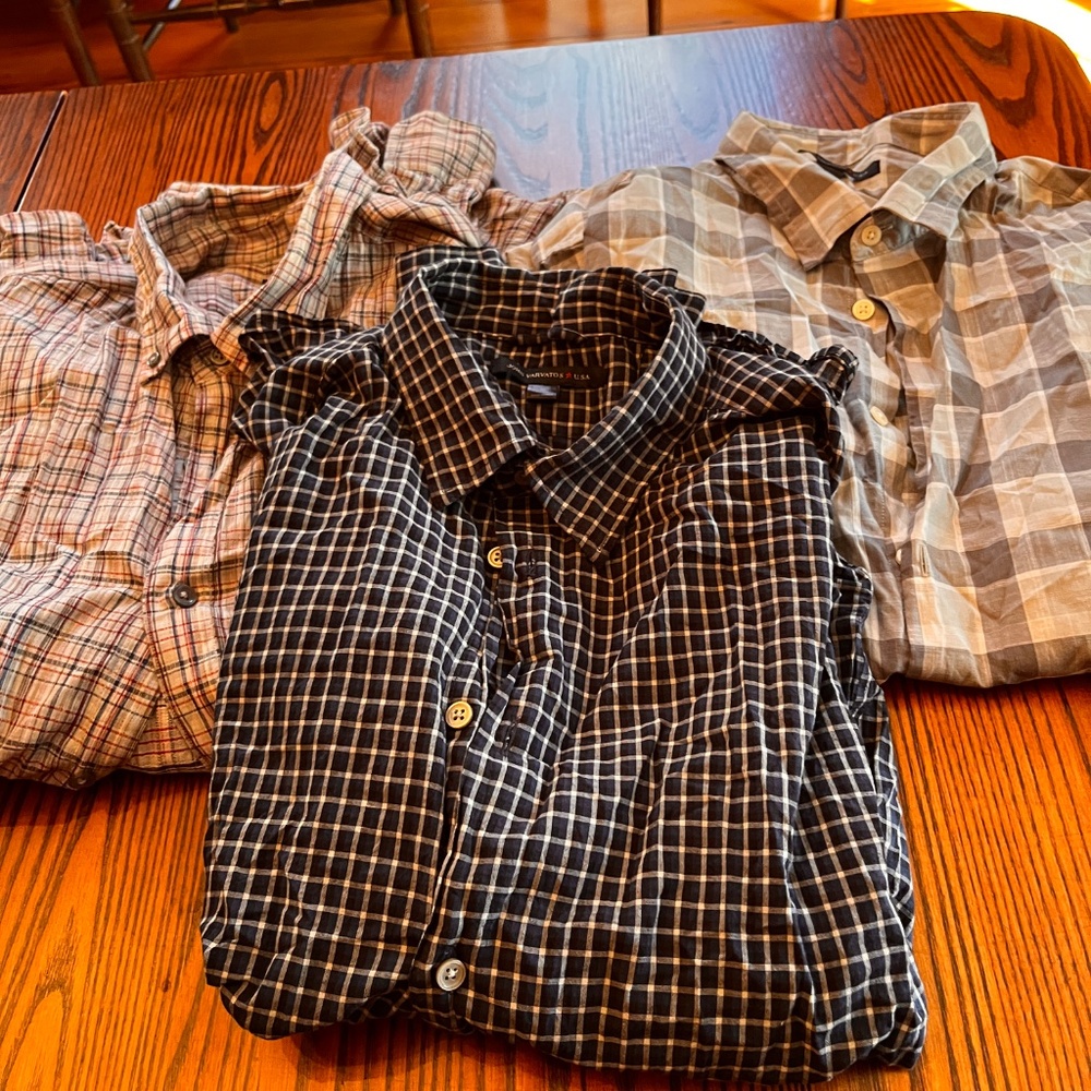 Three John Varvatos shirts